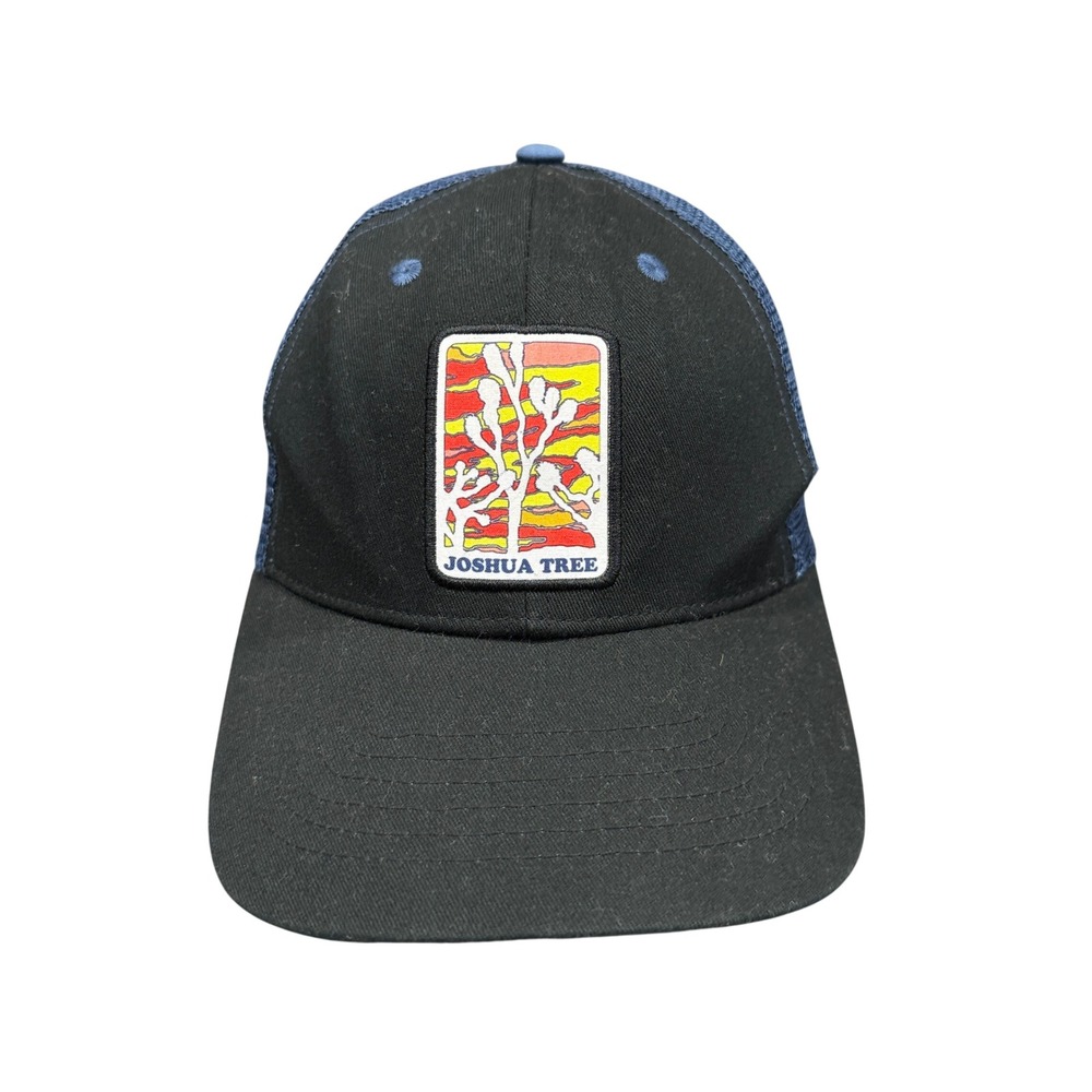 Creative Action Network Joshua Tree Trucker Hat Unisex OSFM Black Blue Excellent